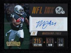 Marshawn Lynch [Gold] Football Cards 2018 Panini Contenders NFL Ink Prices