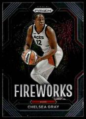 Chelsea Gray #4 Basketball Cards 2023 Panini Prizm WNBA Fireworks Prices