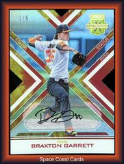 Braxton Garrett [Autograph Die Cut Red] #7 Baseball Cards 2016 Panini Elite Extra Edition Prices