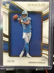 Hendon Hooker #12 Football Cards 2023 Panini Immaculate Rookie Patch Prices