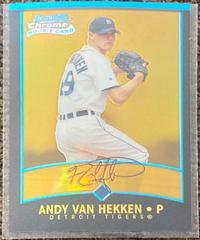 Andy Van Hekken [Gold Refractor] Baseball Cards 2001 Bowman Chrome Gold Prices