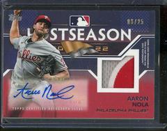 Aaron Nola [Red] #PPA-AN Baseball Cards 2023 Topps Postseason Performance Autographs Prices