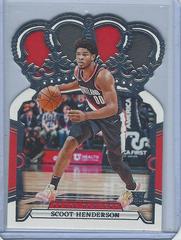 Scoot Henderson #32 Basketball Cards 2023 Panini Crown Royale Prices