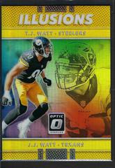 J.J. Watt, T.J. Watt [Gold] Football Cards 2017 Panini Donruss Optic Illusions Prices