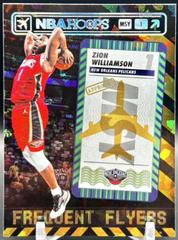 Zion Williamson [Green Ice] #1 Basketball Cards 2021 Panini Hoops Frequent Flyers Prices