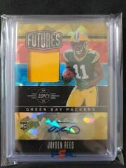 Jayden Reed [Yellow Diamond] #FAPS-15 Football Cards 2023 Panini Legacy Futures Patch Autographs Prices