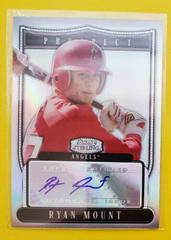 Ryan Mount [Autograph Black Refractor] #BSPRM Baseball Cards 2007 Bowman Sterling Prospects Prices