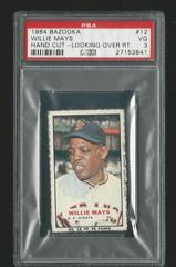 Willie Mays [Hand Cut Looking Over RT] #12 Baseball Cards 1964 Bazooka Prices