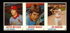 Butch Metzger, George Medich, Joe Morgan [Hand Cut Panel] Baseball Cards 1978 Hostess Prices