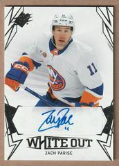 Zach Parise Hockey Cards 2022 SPx White Out Autographs Prices