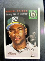 Miguel Tejada [Black Background] #260 Baseball Cards 2003 Topps Heritage Prices
