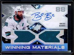 Brent Burns [Autograph] Hockey Cards 2021 SPx Winning Materials Prices