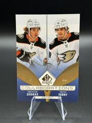 Trevor Zegras, Troy Terry [Blue] Hockey Cards 2022 SP Authentic Collaborations Prices