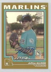 Jeffrey Allison [Autograph Gold Refractor] #238 Baseball Cards 2004 Topps Chrome Prices