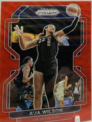 A'ja Wilson [Ruby Wave] #39 Basketball Cards 2022 Panini Prizm WNBA Prices