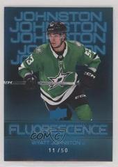 Wyatt Johnston [Blue] Hockey Cards 2022 Upper Deck Fluorescence Prices
