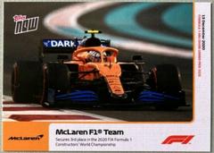 McLaren F1 Team #24 Racing Cards 2020 Topps Now Formula 1 Prices