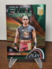Carmelo Hayes [Green] #2 Wrestling Cards 2023 Donruss Elite WWE Full Throttle Prices