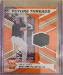 Jasson Dominguez [Orange] #FT-JD Baseball Cards 2022 Panini Elite Extra Edition Future Threads Prices