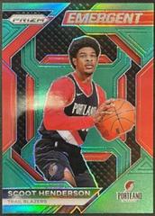 Scoot Henderson [Green Prizm] #16 Basketball Cards 2023 Panini Prizm Emergent Prices