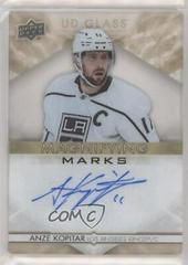 Anze Kopitar [Gold] Hockey Cards 2021 Upper Deck Ovation UD Glass Magnifying Marks Autographs Prices