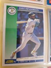Dave Henderson #5 Baseball Cards 1992 Score Prices