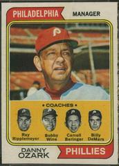Phillies Mgr. , Coaches Baseball Cards 1974 O Pee Chee Prices