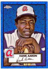 Hank Aaron [Blue Mini Diamond] #678 Baseball Cards 2021 Topps Chrome Platinum Anniversary Prices