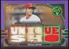 Shohei Ohtani [Amethyst] #TTR-SHO2 Baseball Cards 2022 Topps Triple Threads Relics Prices