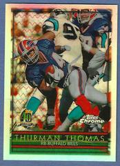 Thurman Thomas [Refractor] #61 Football Cards 1996 Topps Chrome Prices