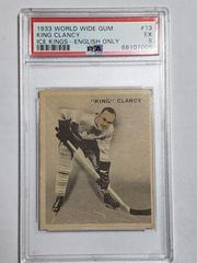 King Clancy [English Only] Hockey Cards 1933 World Wide Gum Ice Kings Prices