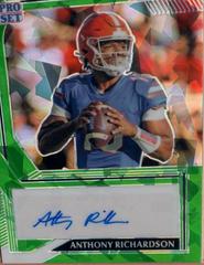 Anthony Richardson [Crystal Green] #PA-AR1 Football Cards 2022 Pro Set Metal Prices