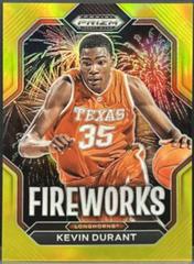 Kevin Durant [Gold] #17 Basketball Cards 2023 Panini Prizm Draft Picks Fireworks Prices