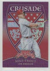 Mike Trout [Purple Mojo] #19 Baseball Cards 2018 Panini Chronicles Crusade Prices