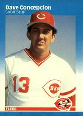 Dave Concepcion #196 Baseball Cards 1987 Fleer Glossy Prices