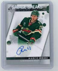 Marco Rossi [Autograph Black] Hockey Cards 2022 SP Authentic Prices