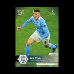 Phil Foden Soccer Cards 2020 Topps Now UEFA Champions League Prices