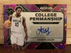 Adam Flagler [Purple Ice] #DPA-AFG Basketball Cards 2023 Panini Prizm Draft Picks Autographs Prices