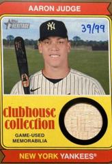 Aaron Judge [Gold] Baseball Cards 2023 Topps Heritage Clubhouse Collection Relics High Number Prices