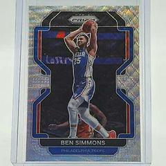 Ben Simmons [Silver Wave] Basketball Cards 2021 Panini Prizm Prices
