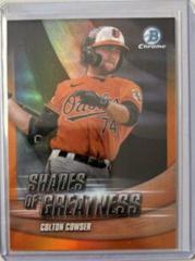 Colton Cowser [Orange] Baseball Cards 2022 Bowman Chrome Shades of Greatness Prices
