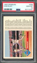 Checklist #396 Baseball Cards 1993 Donruss Prices