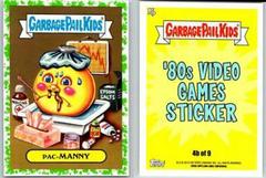 Pac-MANNY [Green] #4b Garbage Pail Kids We Hate the 80s Prices
