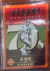Joe Greene [Orange] #DOD-9 Football Cards 2023 Panini Legacy Decade of Dominance Prices