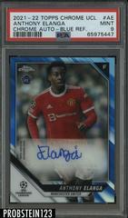Anthony Elanga [Blue Refractor] Soccer Cards 2021 Topps Chrome UEFA Champions League Autographs Prices