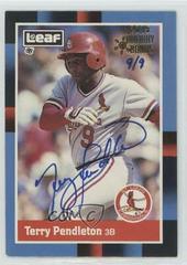 Terry Pendleton #246 Baseball Cards 1988 Leaf Prices