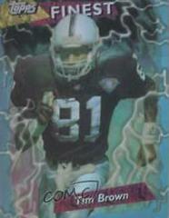 Tim Brown [Refractor] Football Cards 1995 Topps Finest Prices