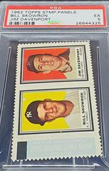 Bill Skowron [Jim Davenport] Baseball Cards 1962 Topps Stamp Panels Prices