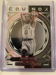 Jayson Tatum [Red] #33 Basketball Cards 2022 Panini Obsidian Equinox Prices