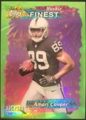 Amari Cooper [Green Refractor] Football Cards 2015 Topps Finest 1995 Refractor Prices